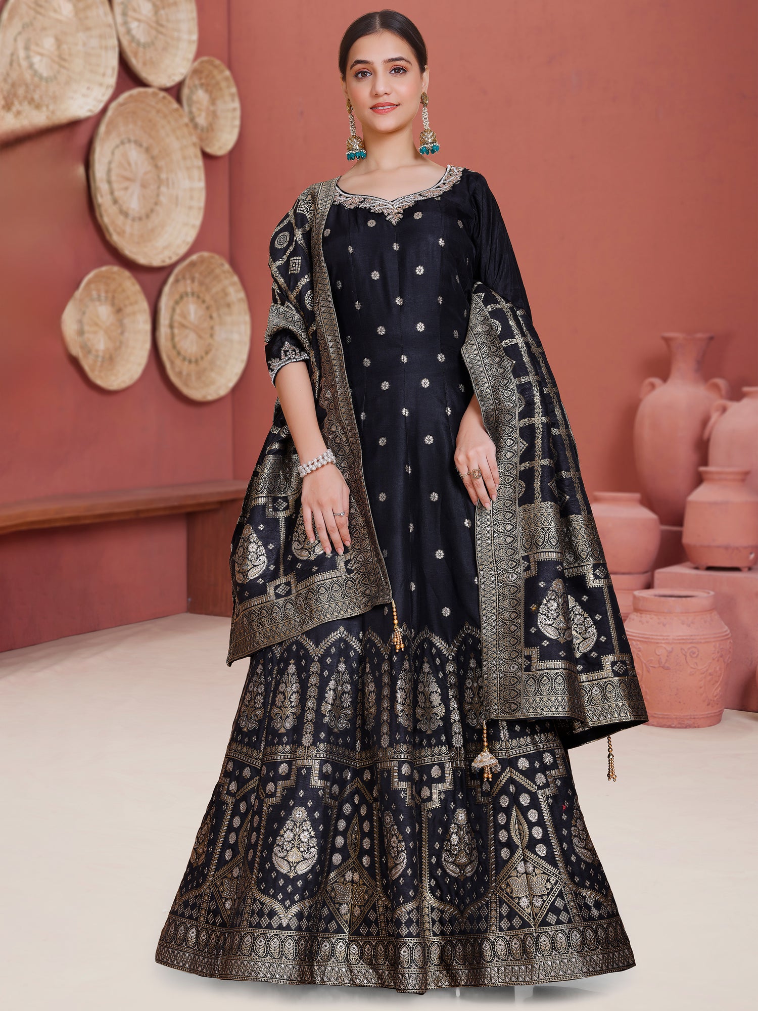 Misha Gown With Dupatta