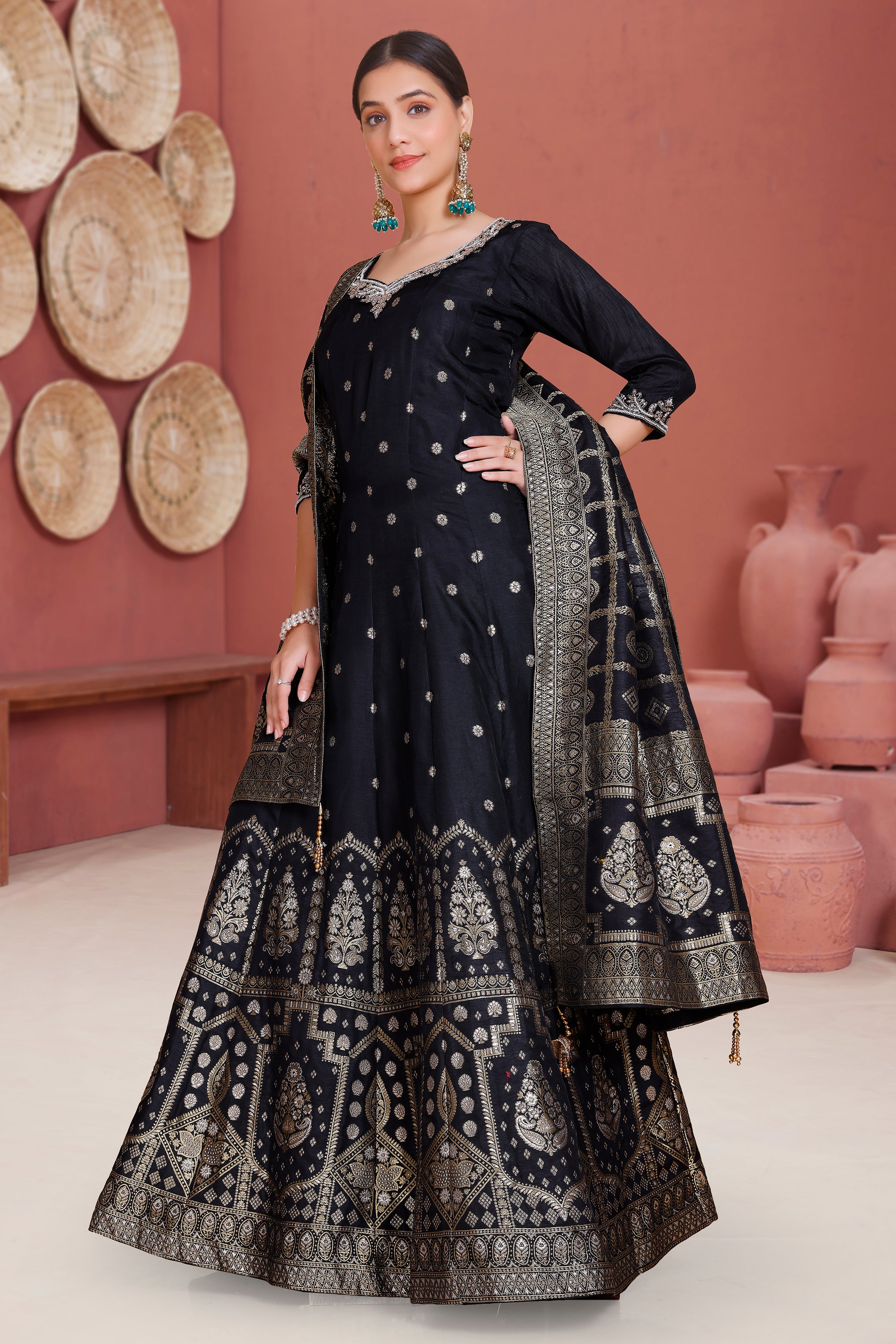 Misha Gown With Dupatta