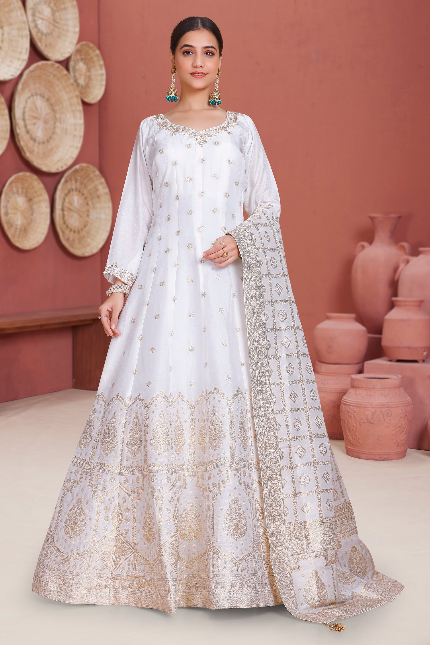 Misha Gown With Dupatta