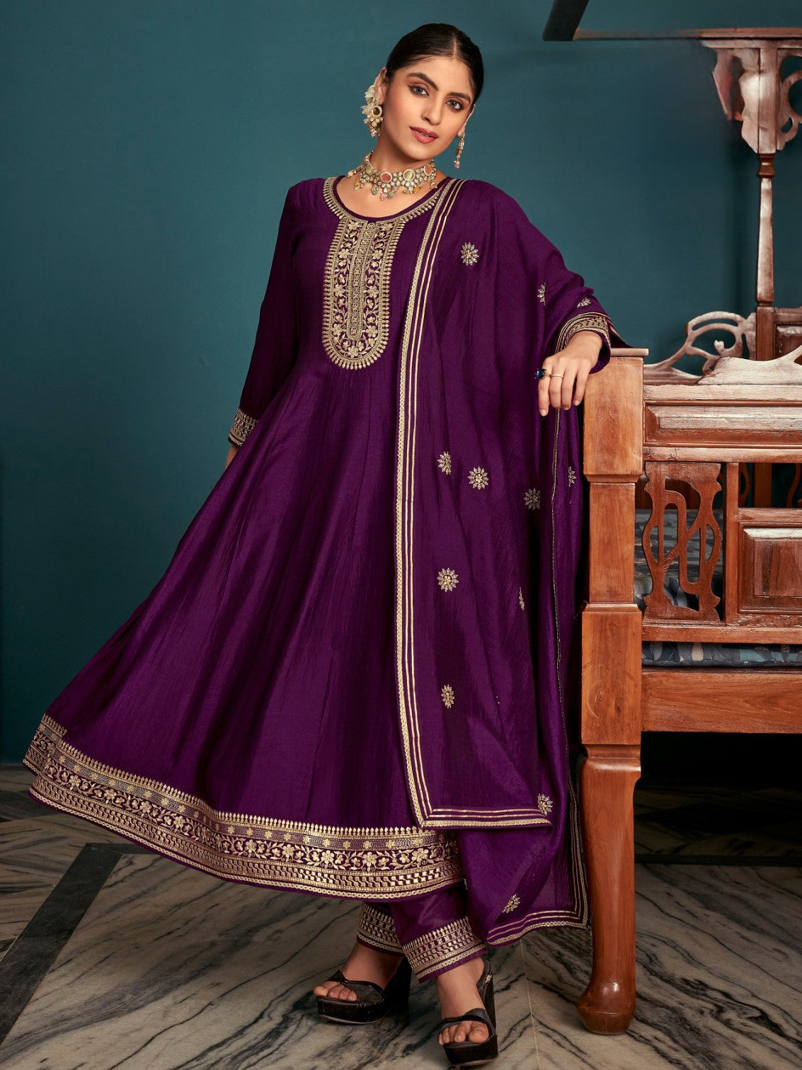 Sania Flair Suit - Roop Darshan