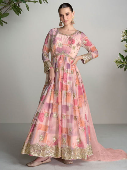 Rhea Gown With Dupatta