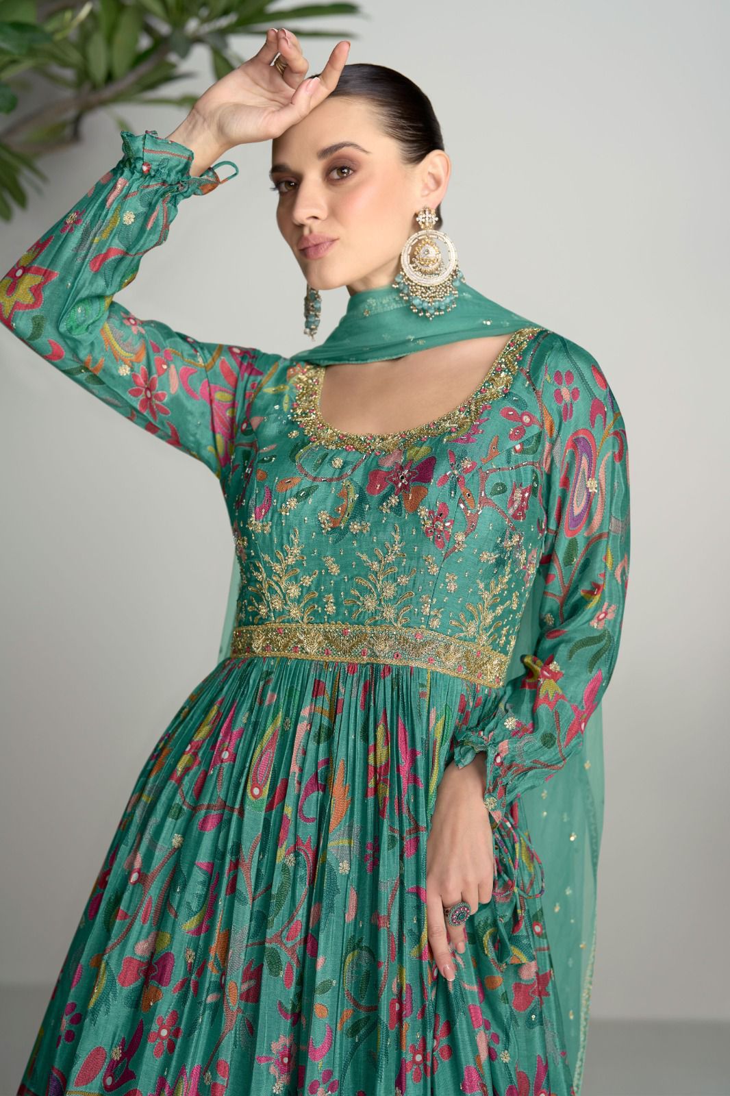 Rhea Gown With Dupatta