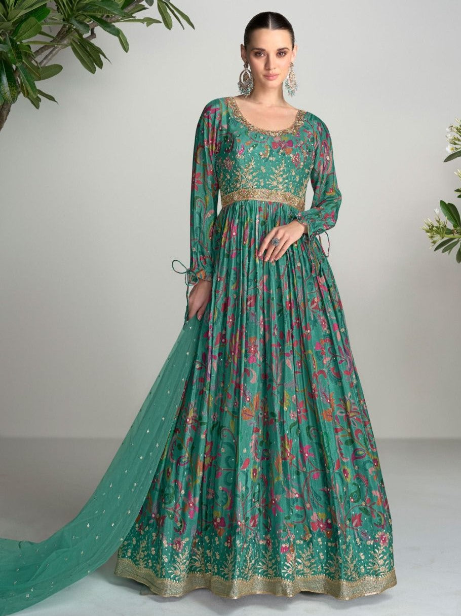 Rhea Gown With Dupatta