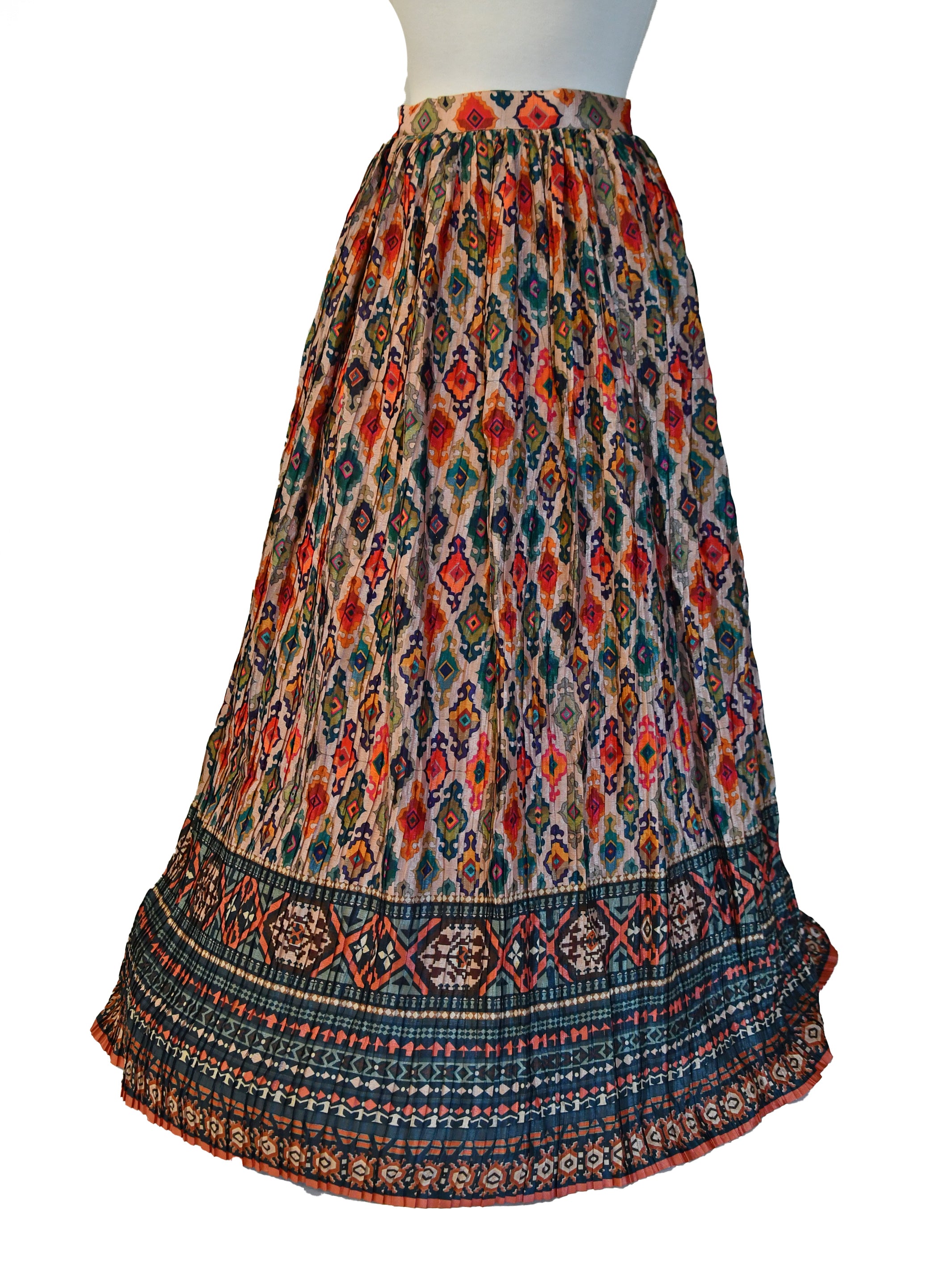 Maya Silk Printed Skirt