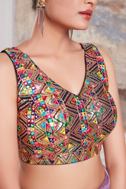 Embroidered Sequence Work Blouse