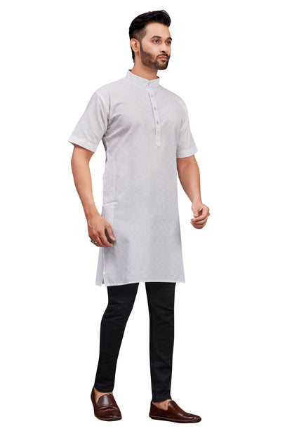 Mens Cotton Printed Kurta