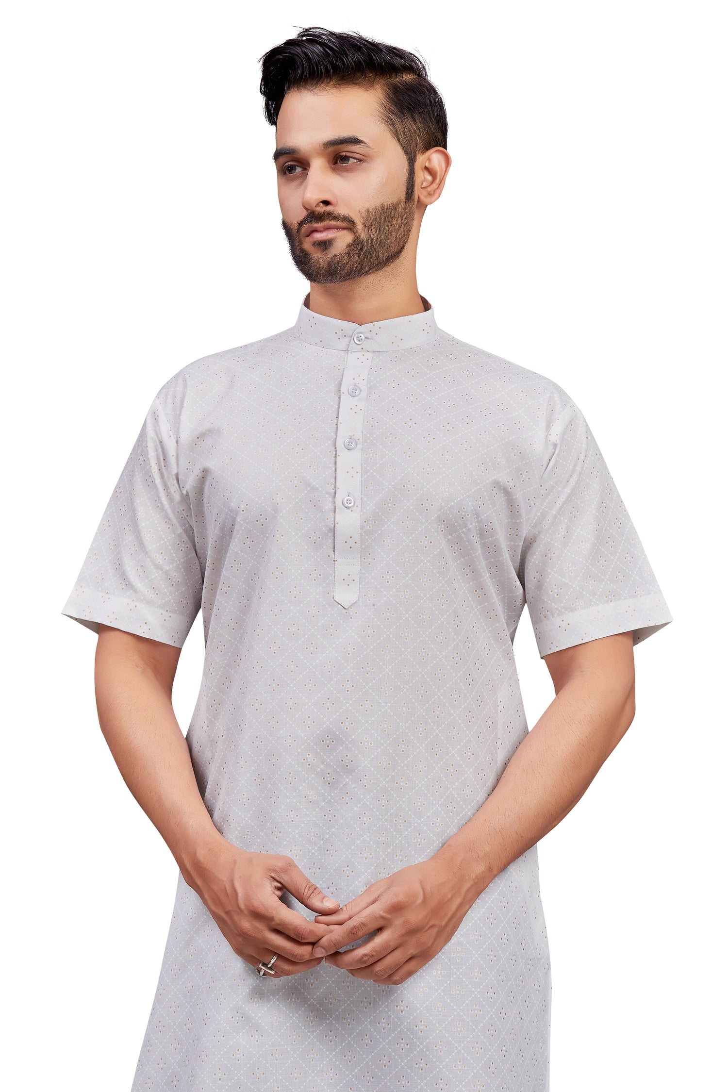 Mens Cotton Printed Kurta