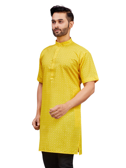 Mens Cotton Printed Kurta