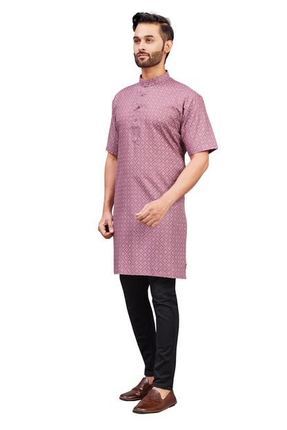 Mens Cotton Printed Kurta