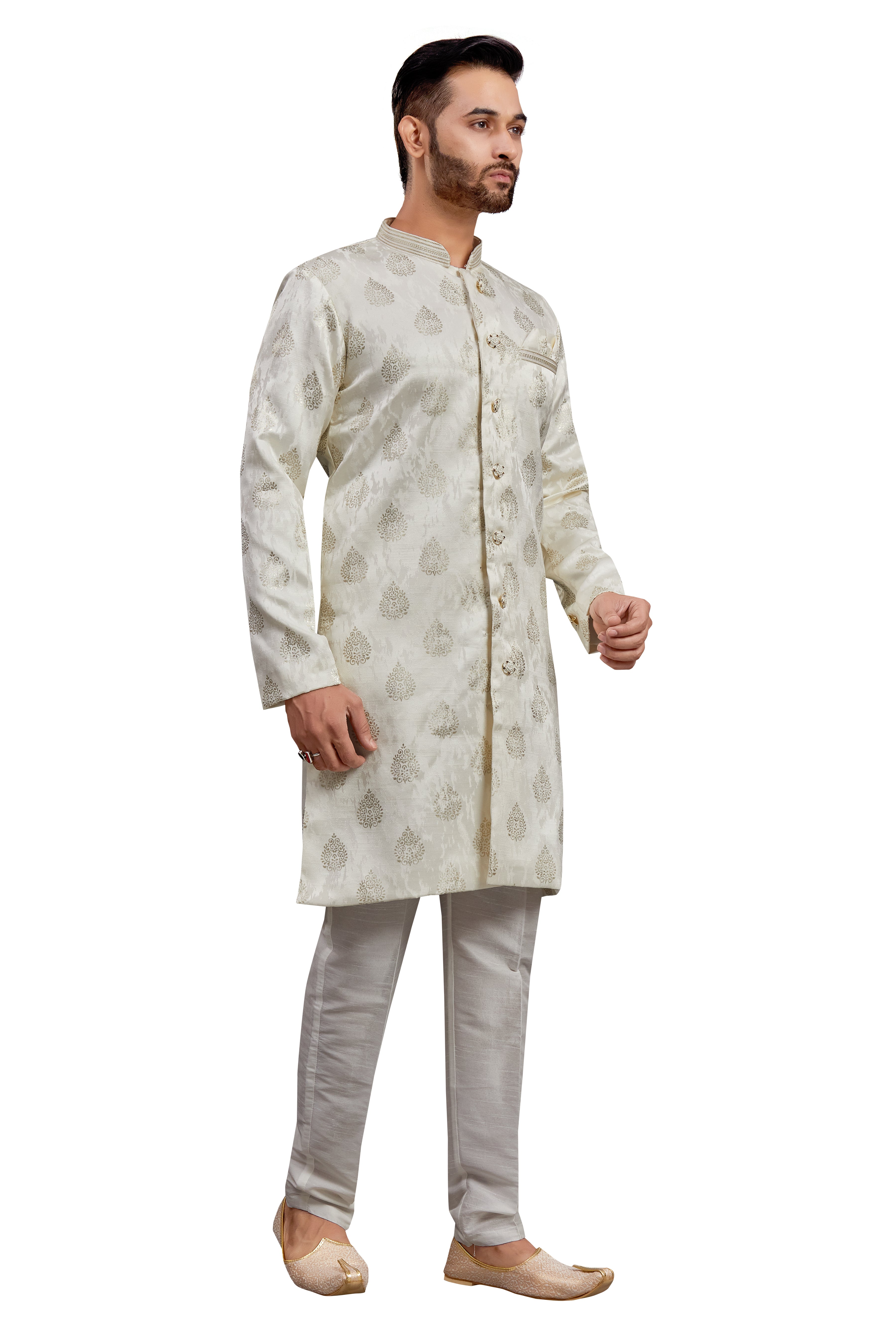 Mens Printed Kurta Set