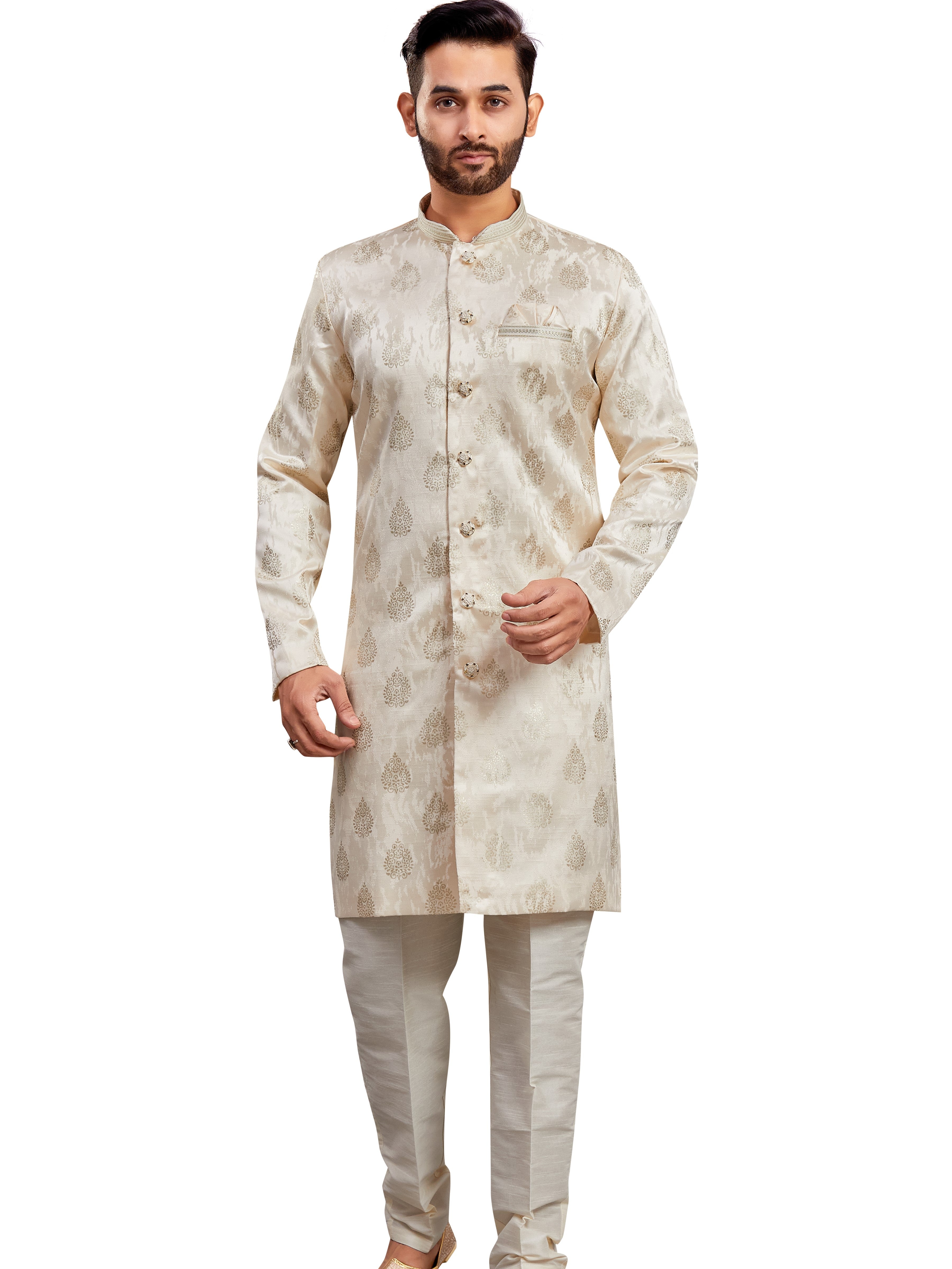 Mens Printed Kurta Set