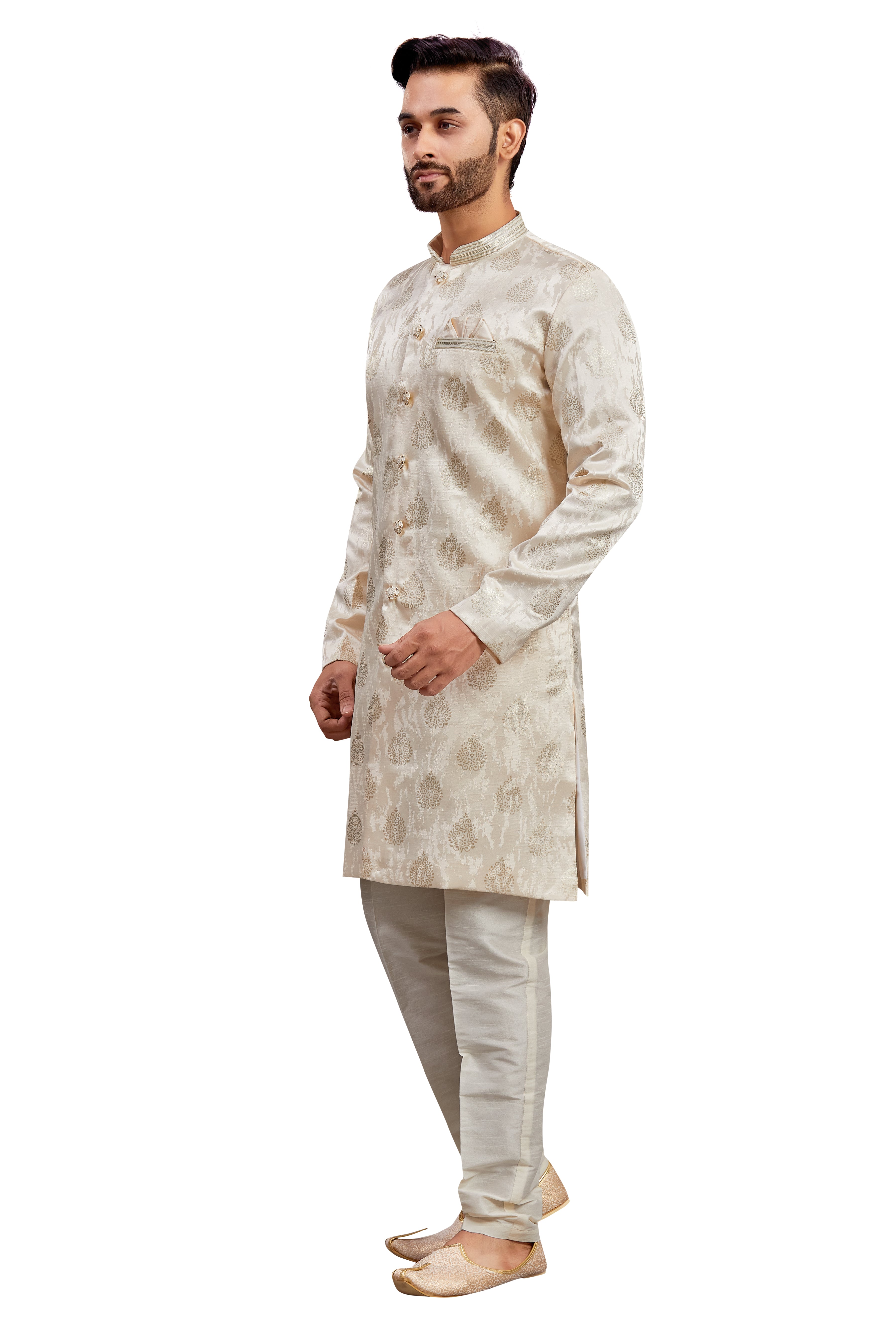 Mens Printed Kurta Set