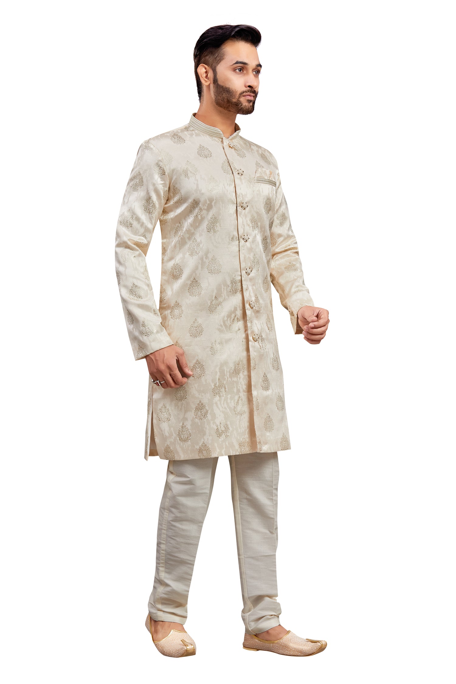 Mens Printed Kurta Set