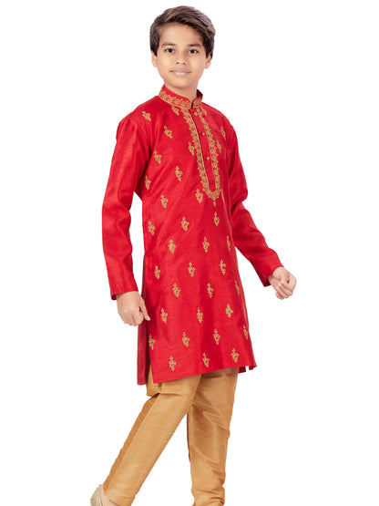 Boys Embroidered Kurta Payjama - Roop Darshan