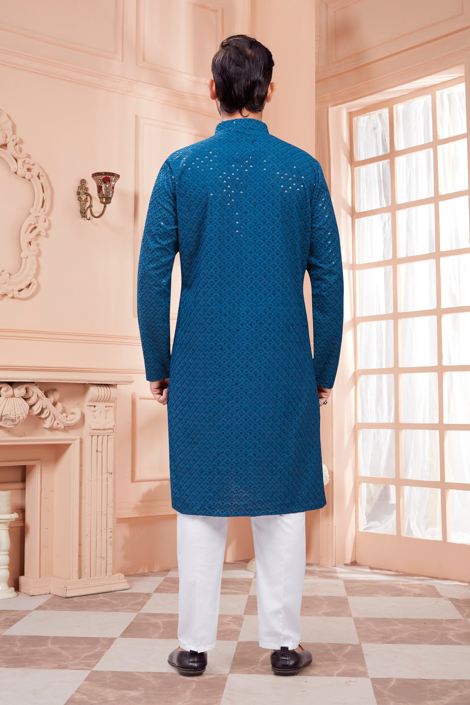 Mens Tiki Resham Kurta Set