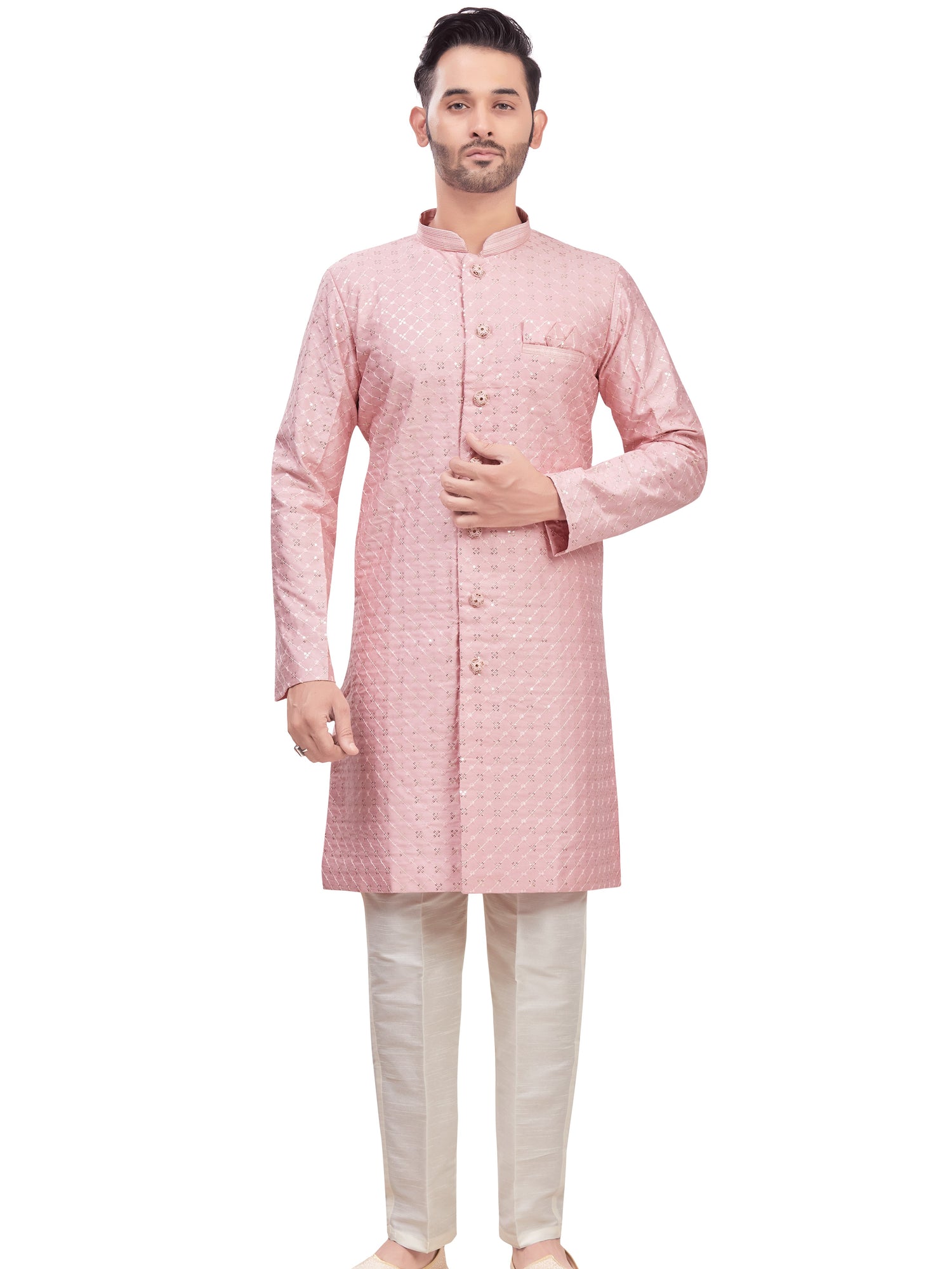 Mens Tiki Resham Kurta Set