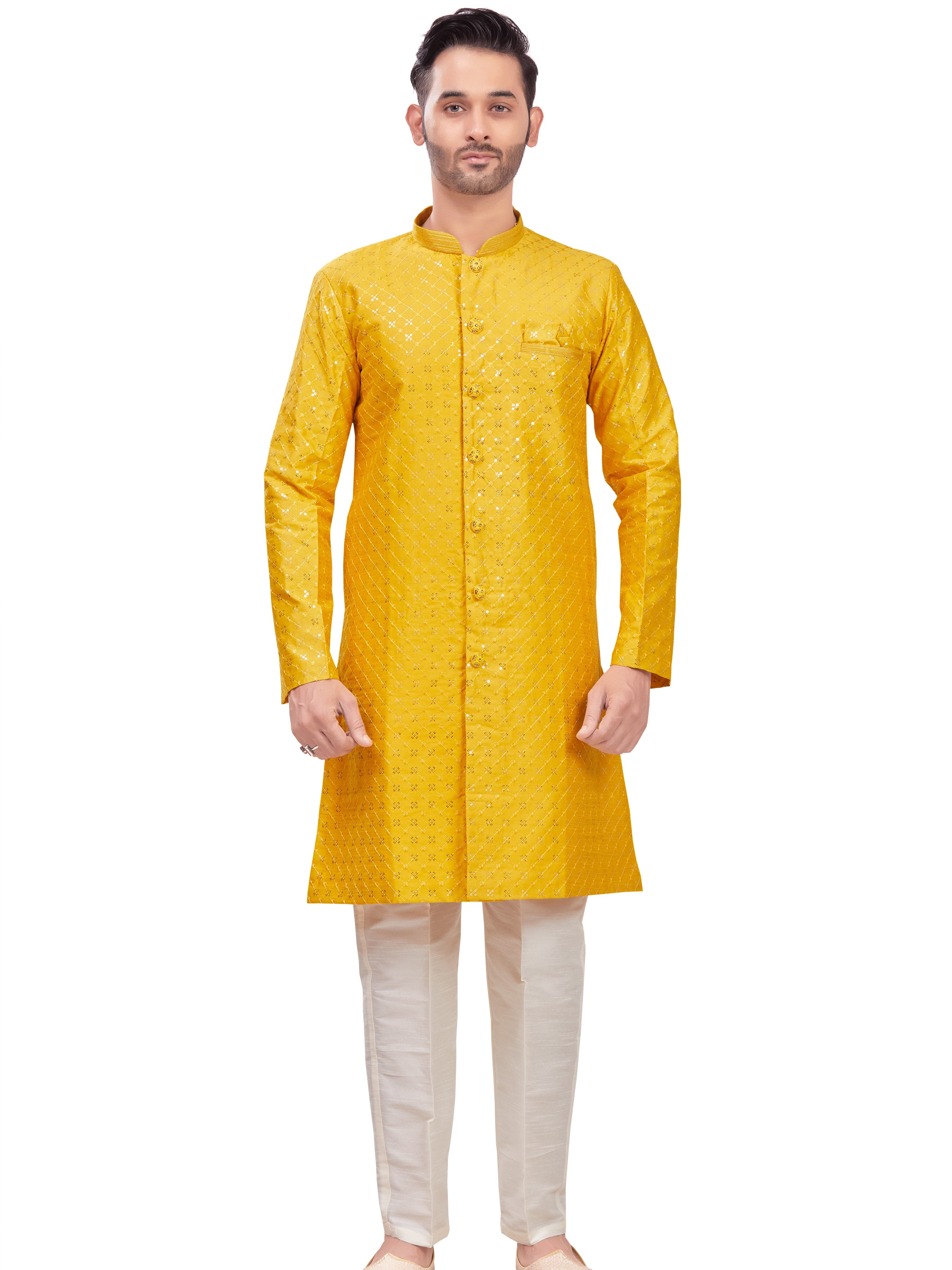 Mens Tiki Resham Kurta Set