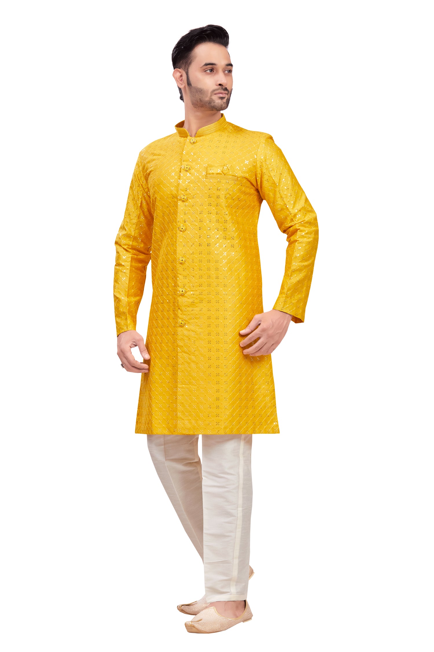 Mens Tiki Resham Kurta Set