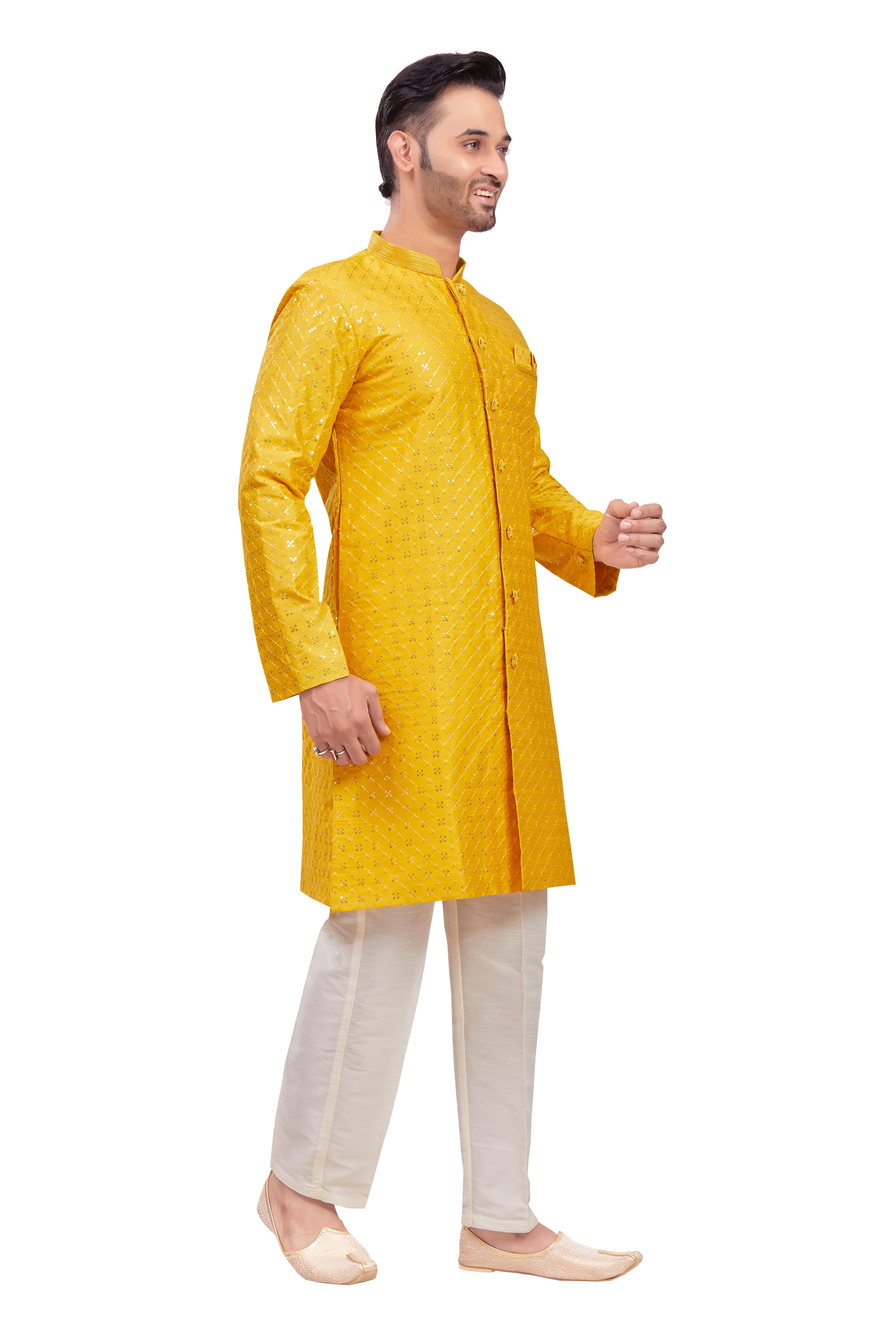 Mens Tiki Resham Kurta Set