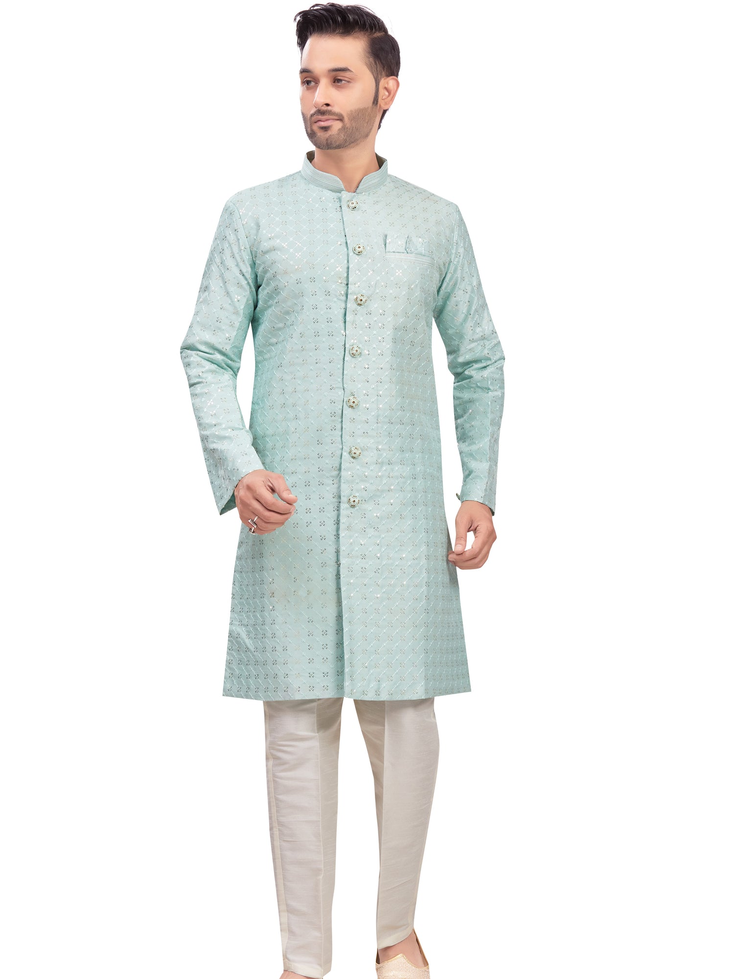 Mens Tiki Resham Kurta Set