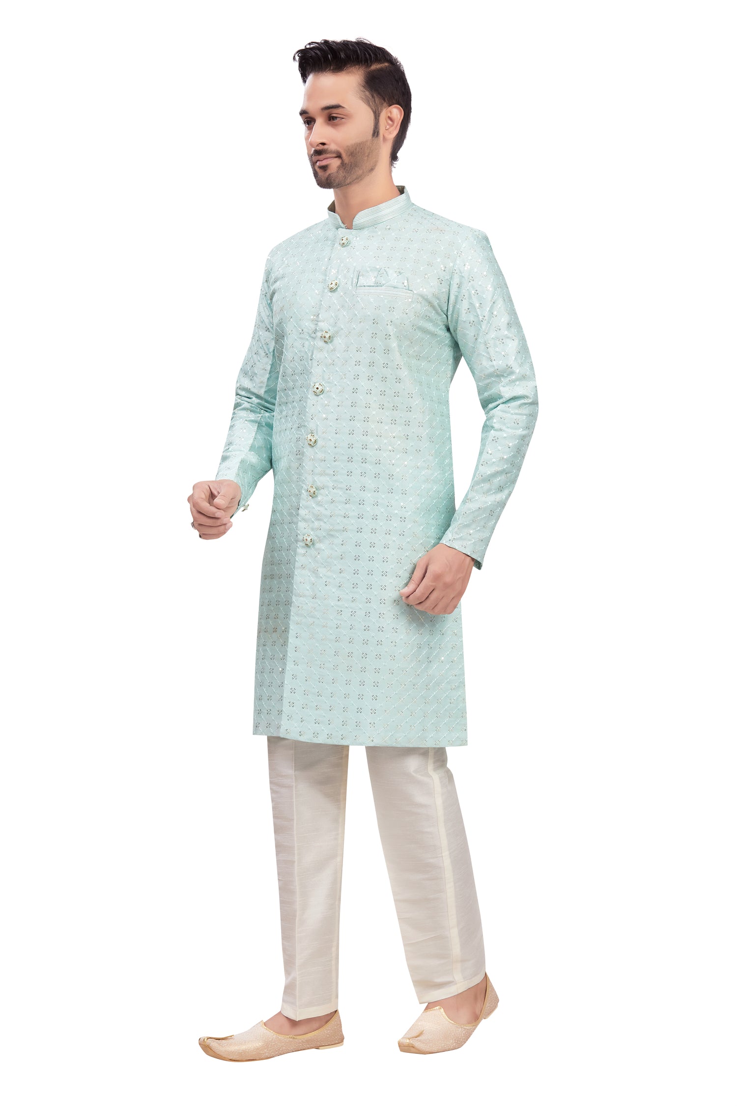 Mens Tiki Resham Kurta Set