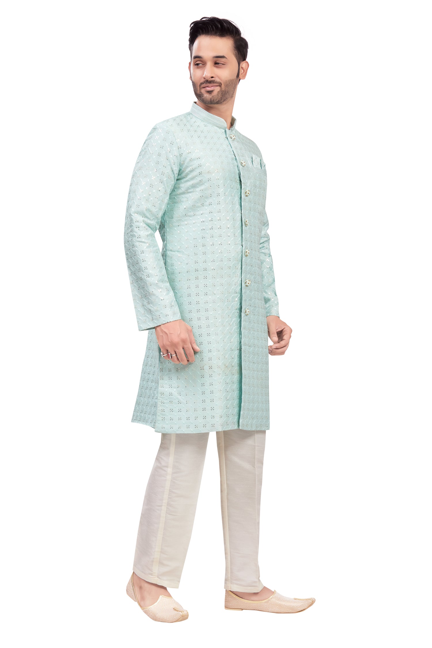 Mens Tiki Resham Kurta Set