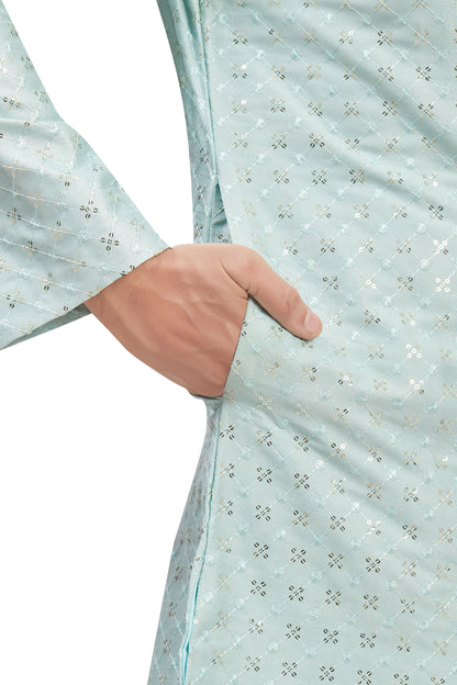 Mens Tiki Resham Kurta Set