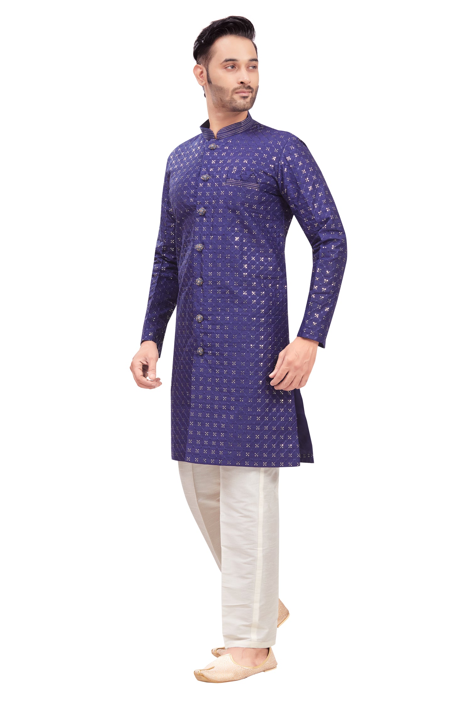 Mens Tiki Resham Kurta Set