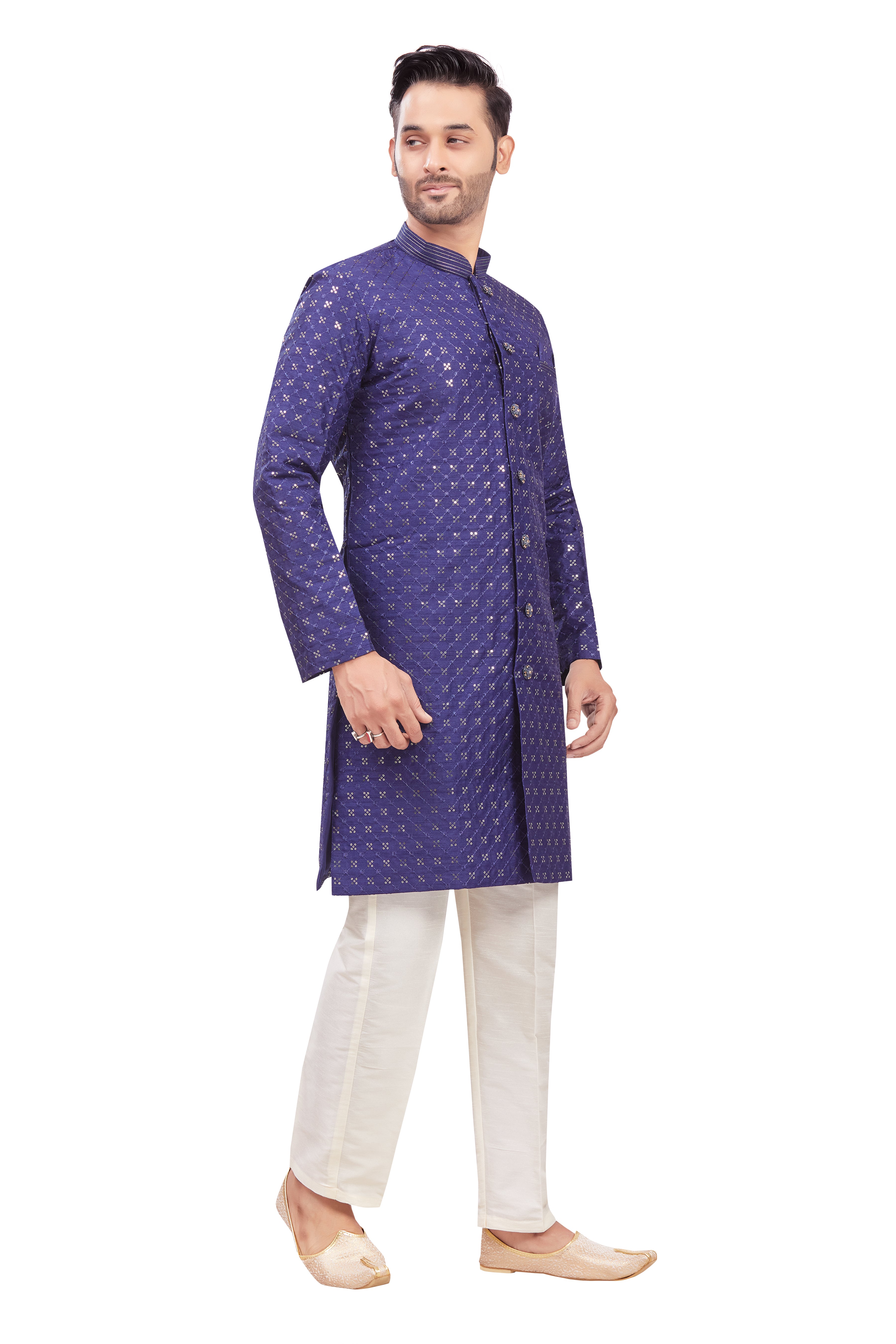 Mens Tiki Resham Kurta Set