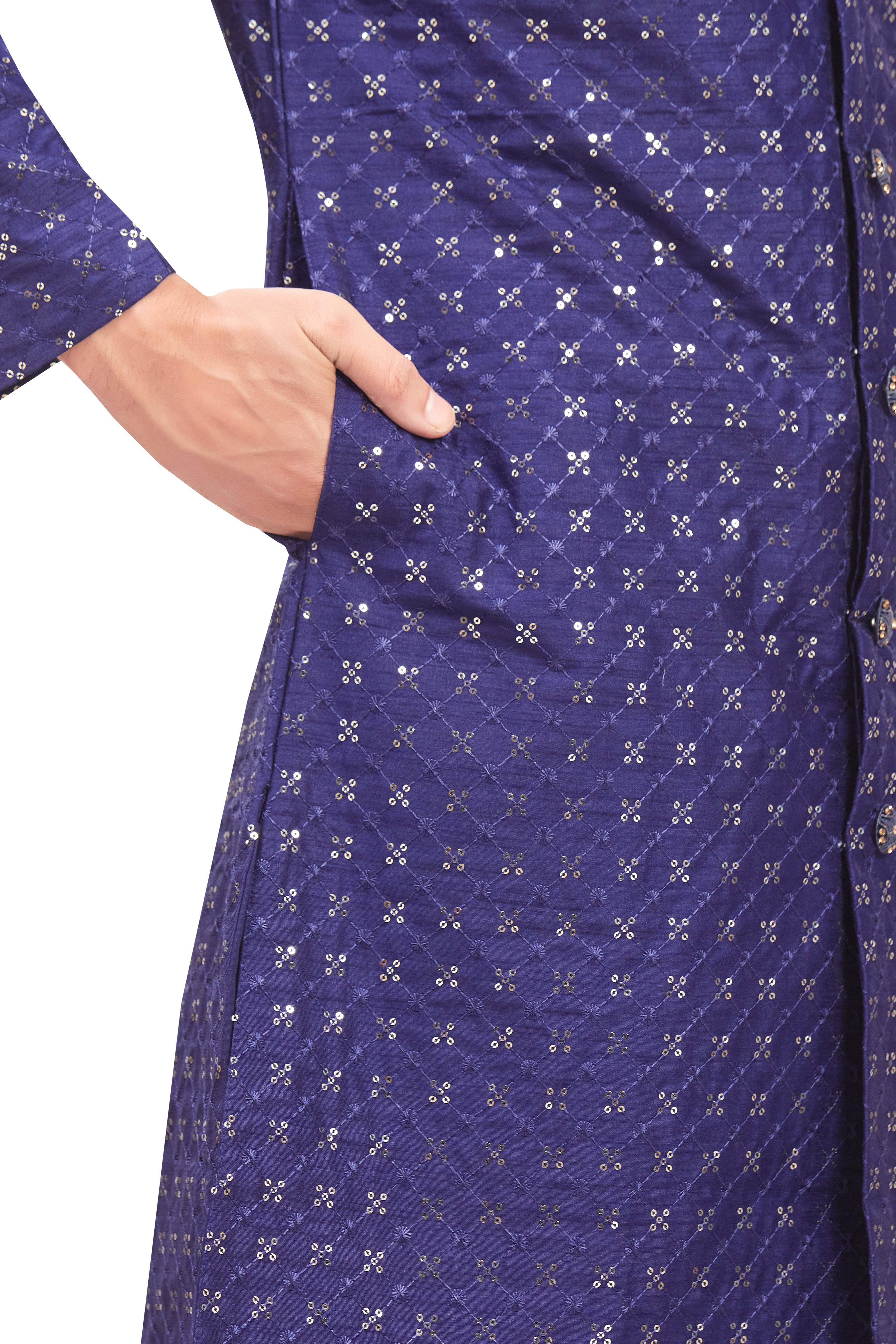 Mens Tiki Resham Kurta Set