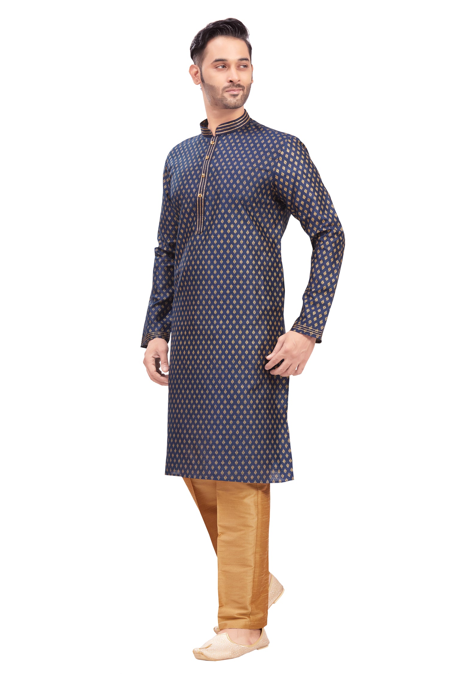 Mens Printed Kurta Set