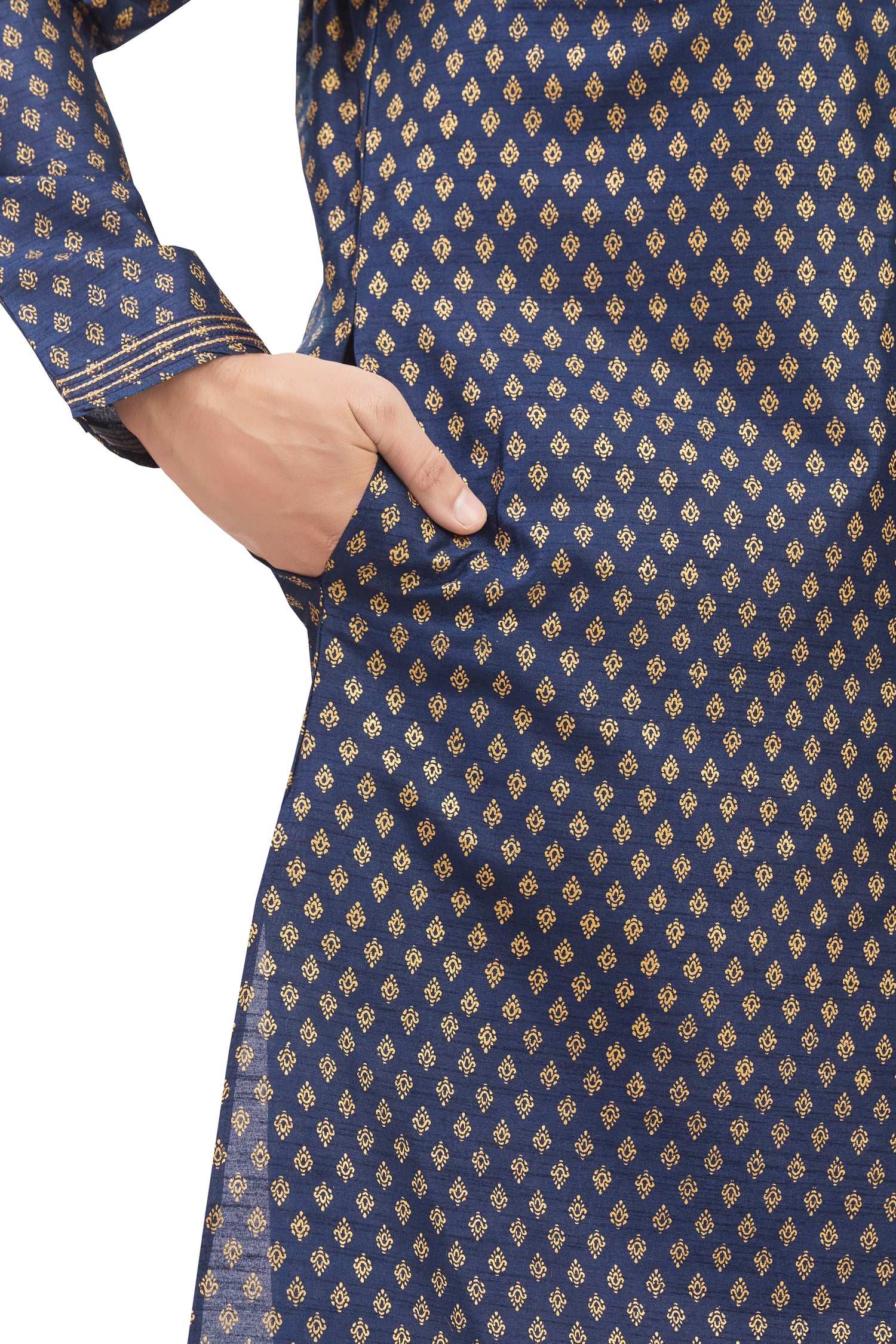 Mens Printed Kurta Set