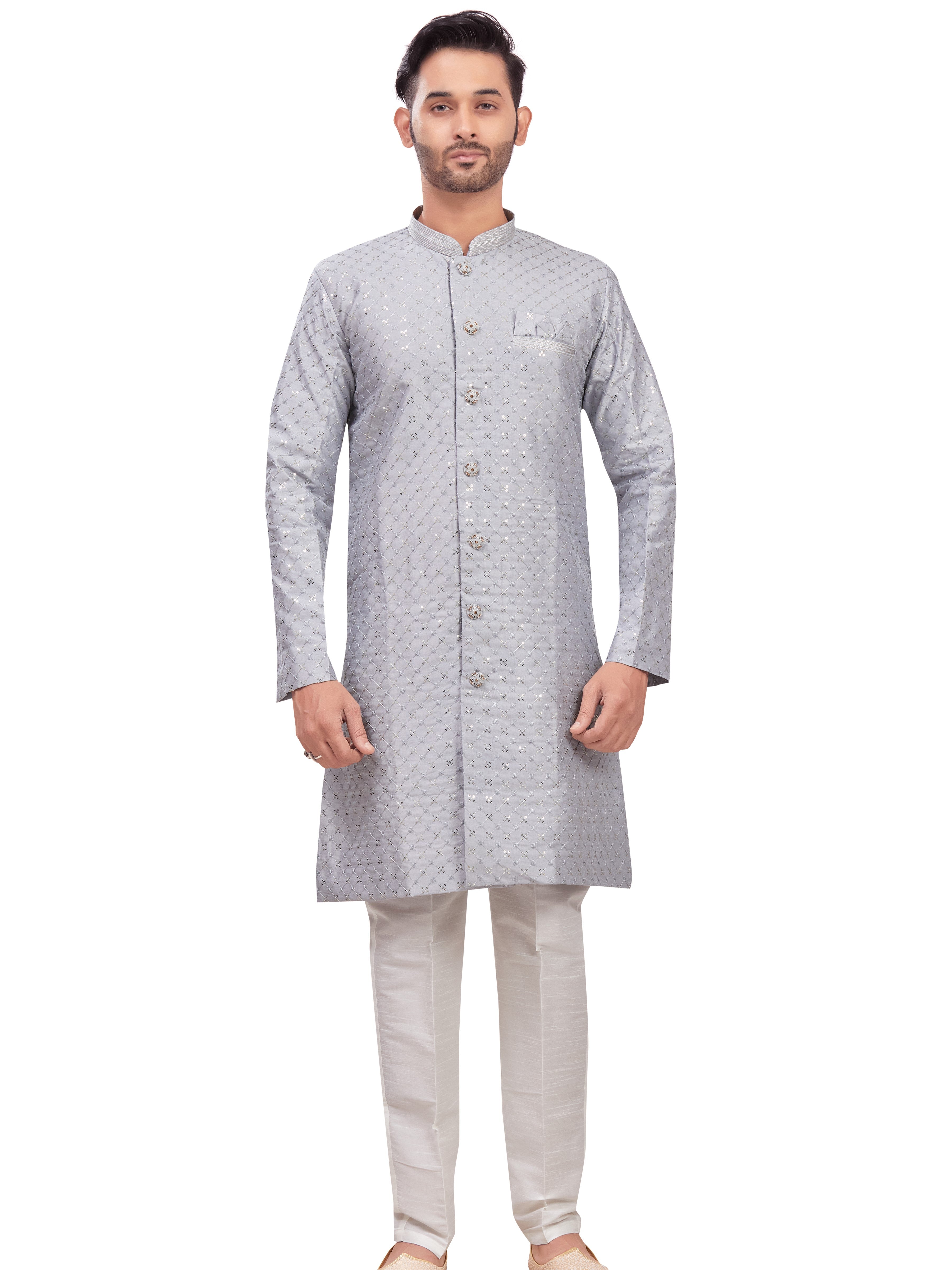 Mens Tiki Resham Kurta Set