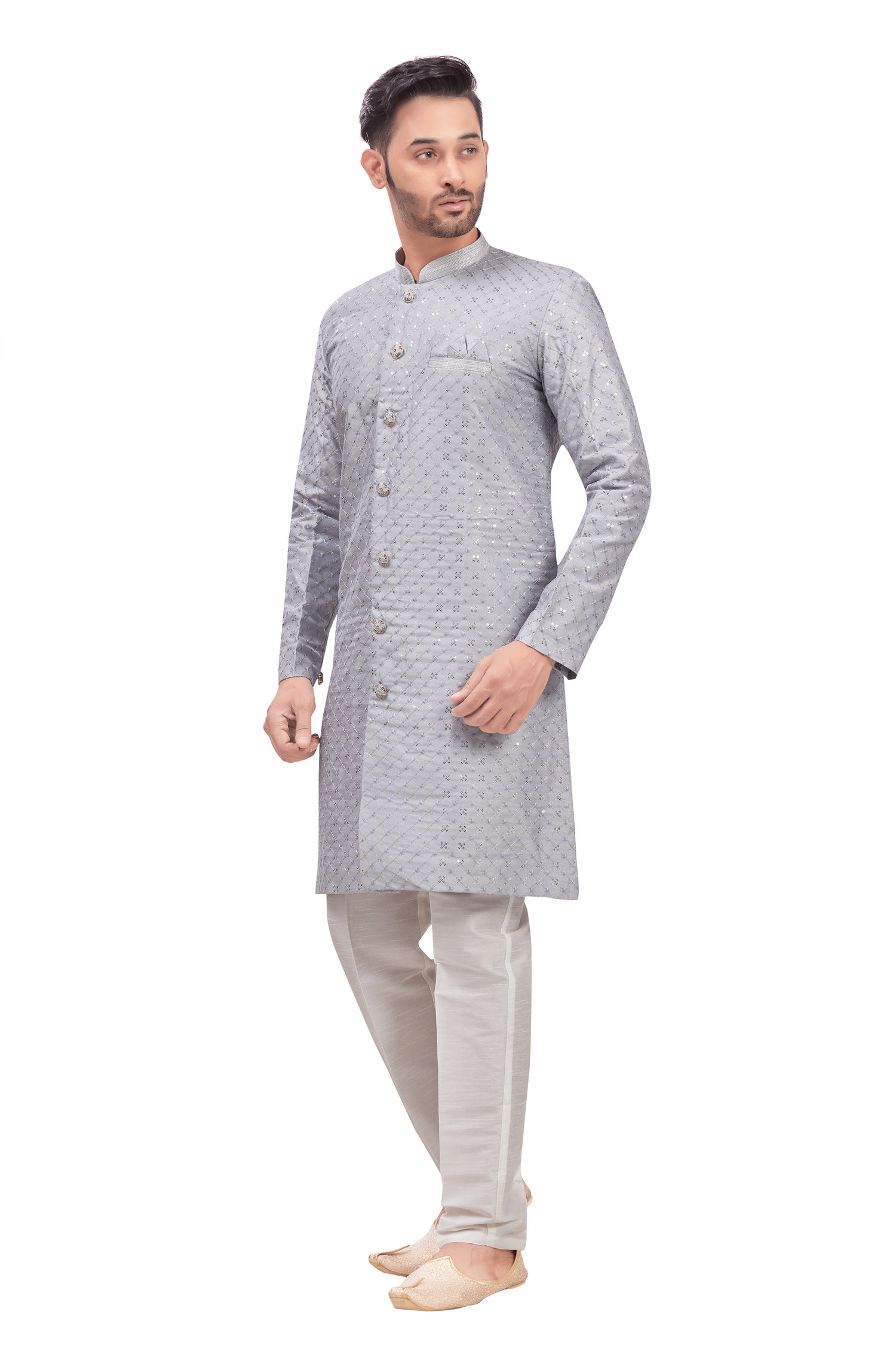 Mens Tiki Resham Kurta Set