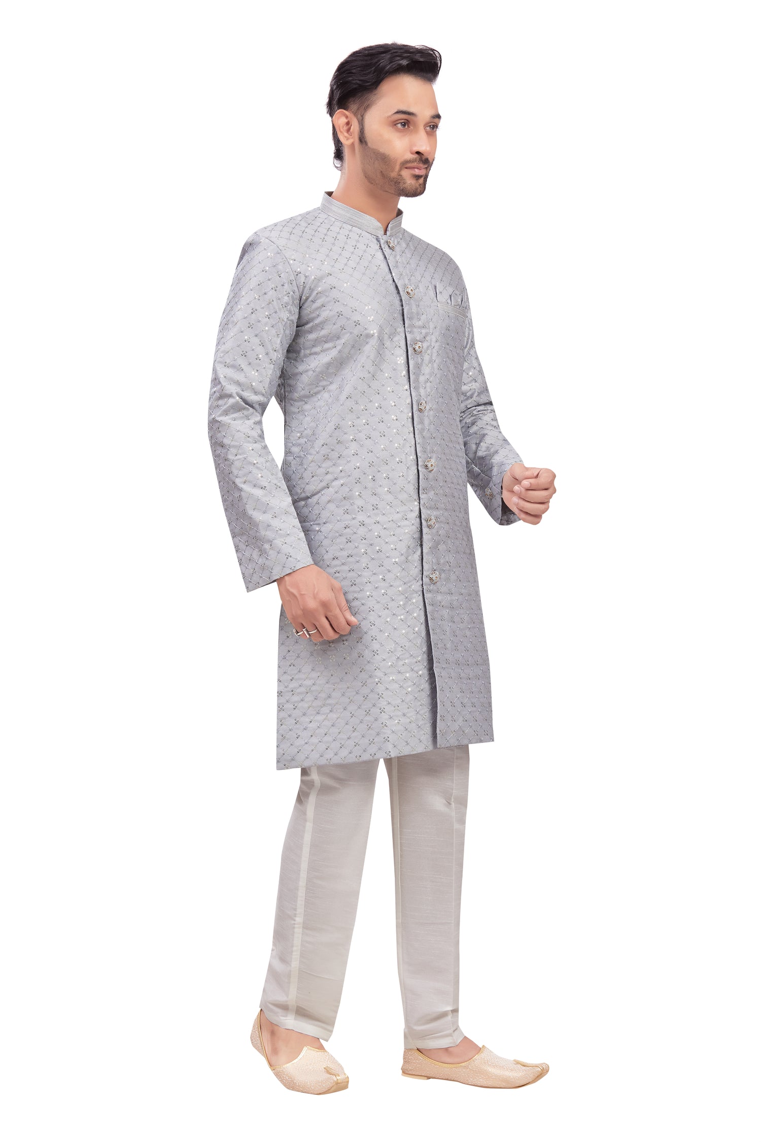 Mens Tiki Resham Kurta Set