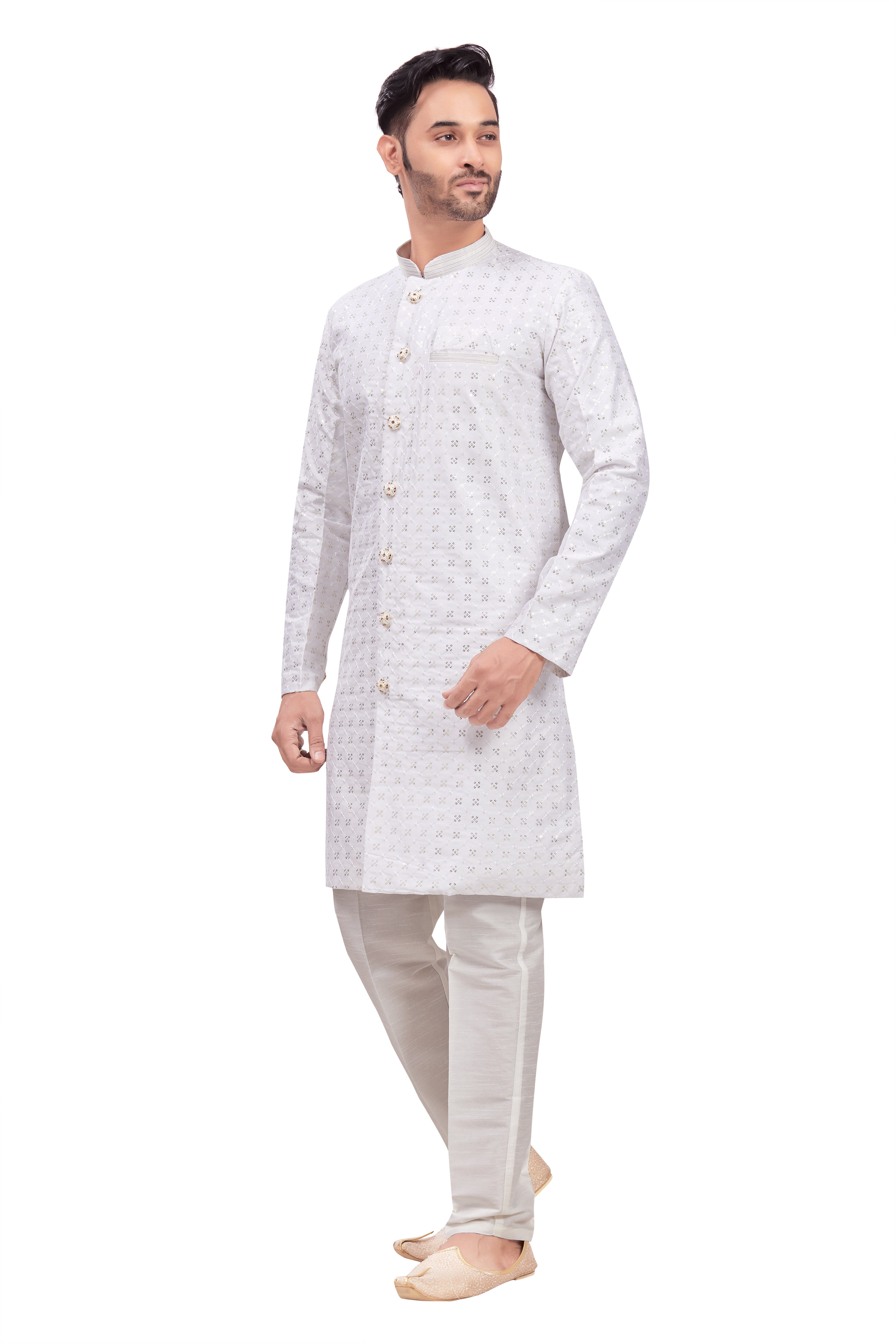 Mens Tiki Resham Kurta Set