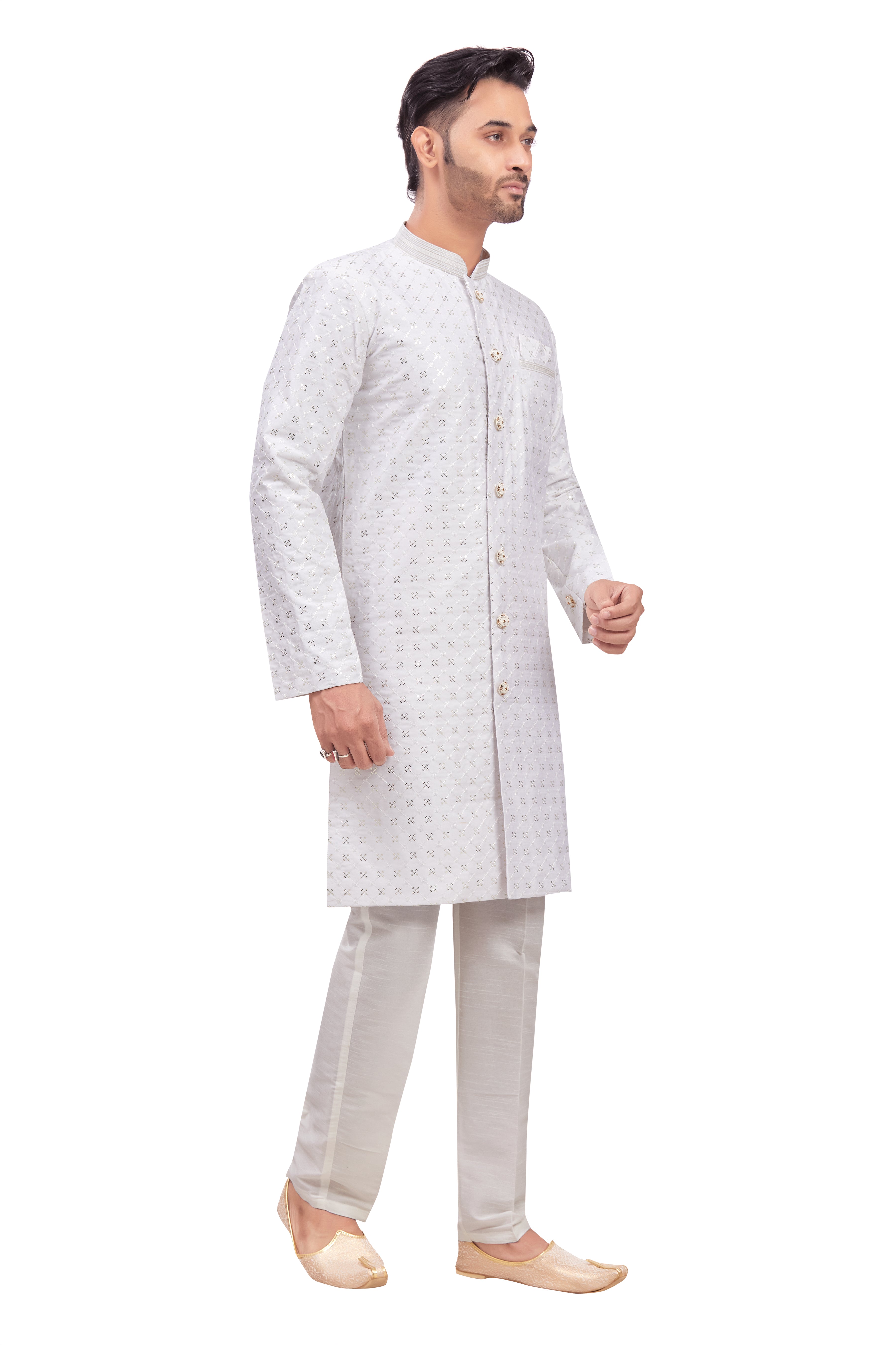 Mens Tiki Resham Kurta Set