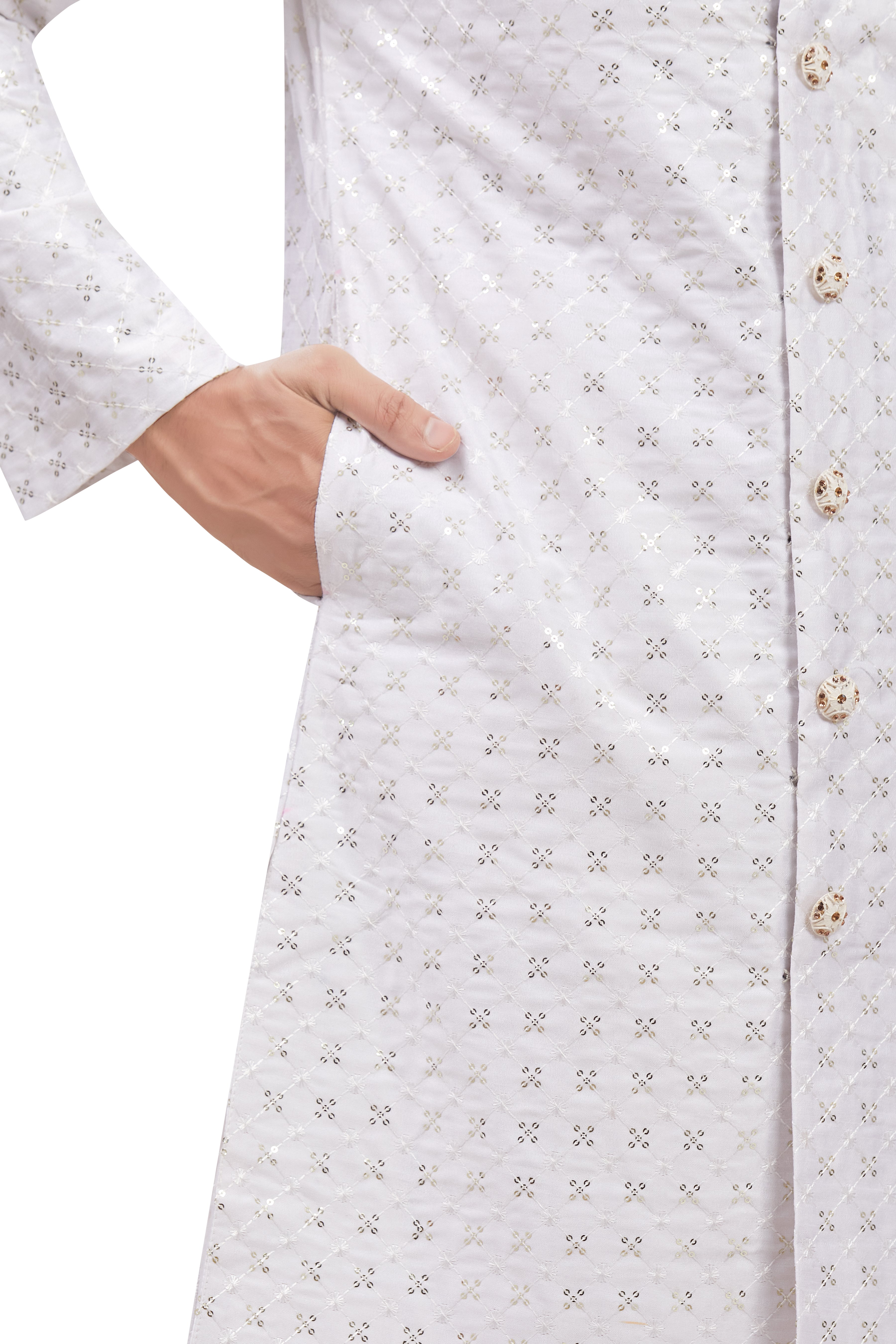 Mens Tiki Resham Kurta Set