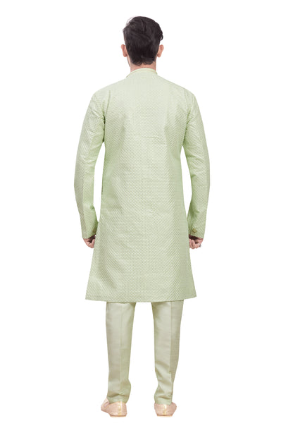 Mens Tiki Resham Embroidered Work Kurta Set