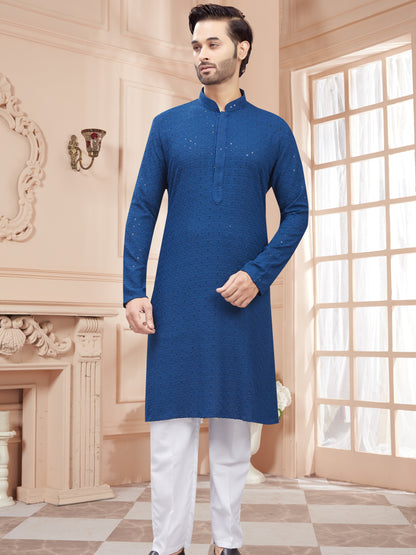 Mens Tiki Resham Kurta Set