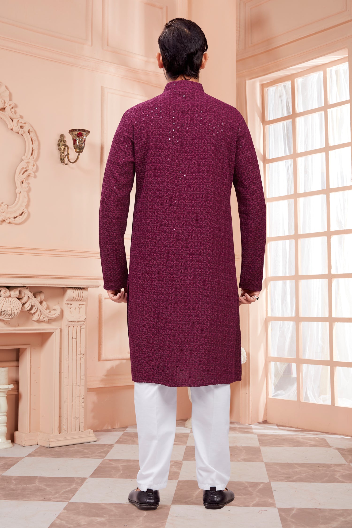 Mens Tiki Resham Kurta Set