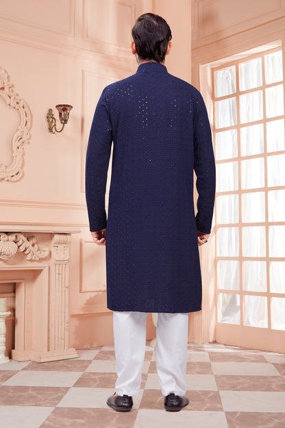 Mens Tiki Resham Kurta Set