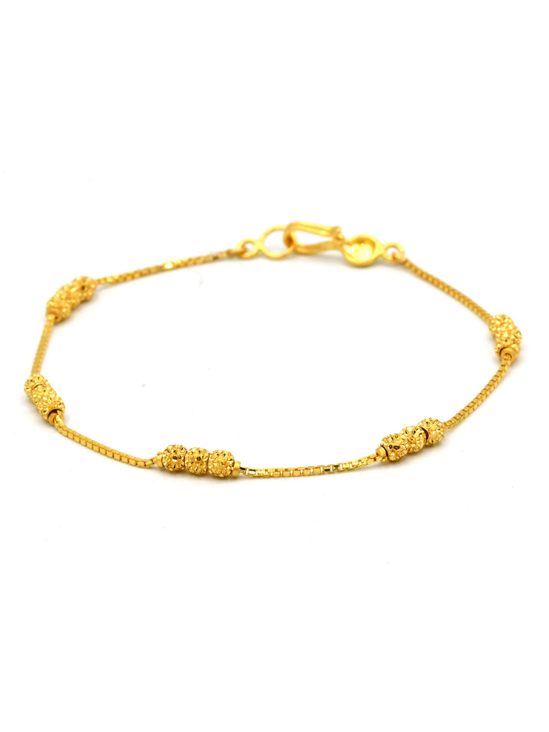 22ct Gold Ball Ladies Bracelet