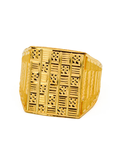 22ct Gold Mens Ring - Roop Darshan