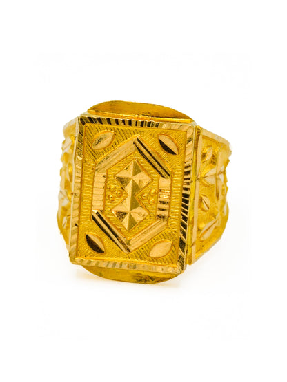 22ct Gold Mens Ring - Roop Darshan