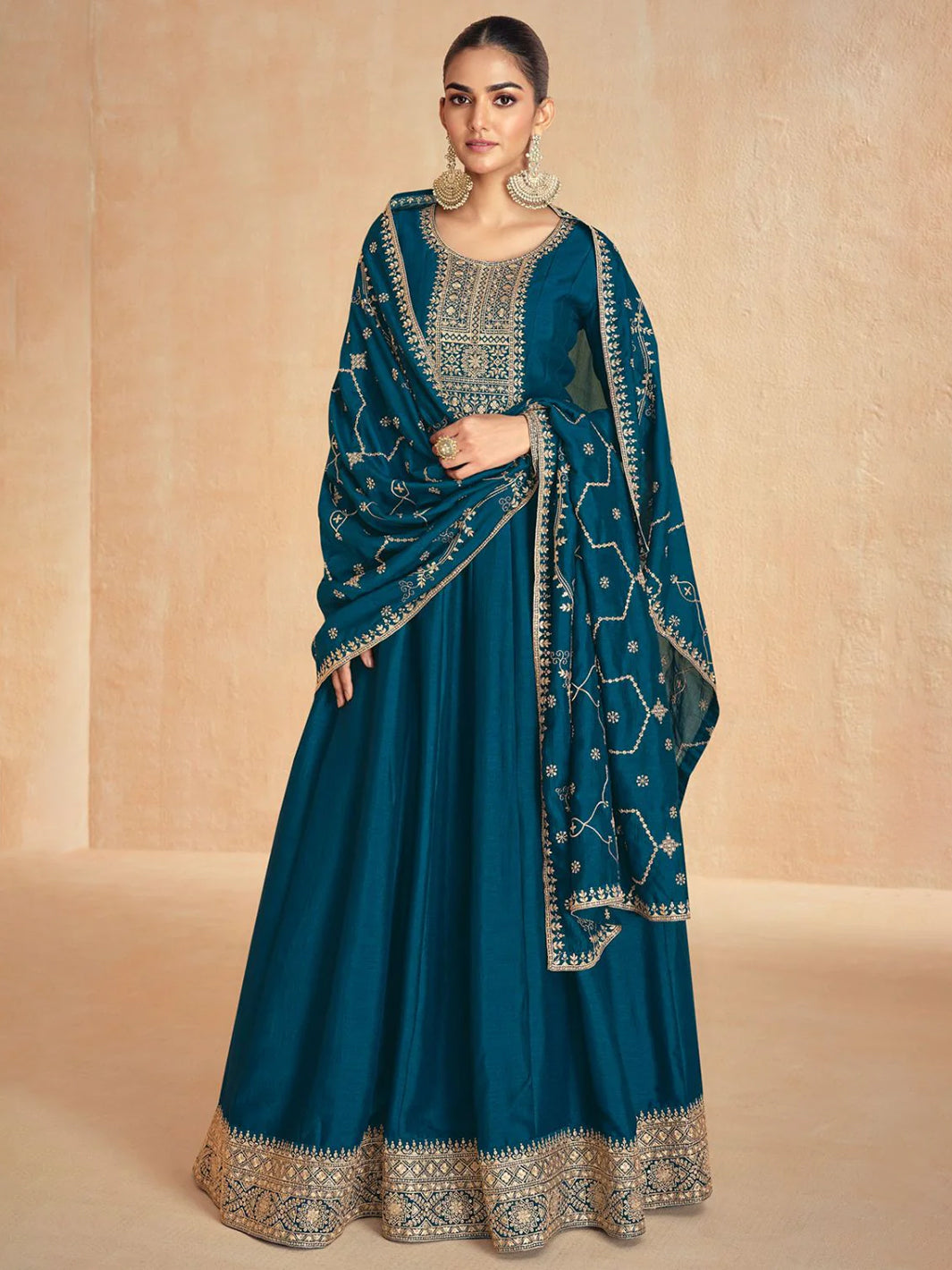 Hina Gown With Dupatta