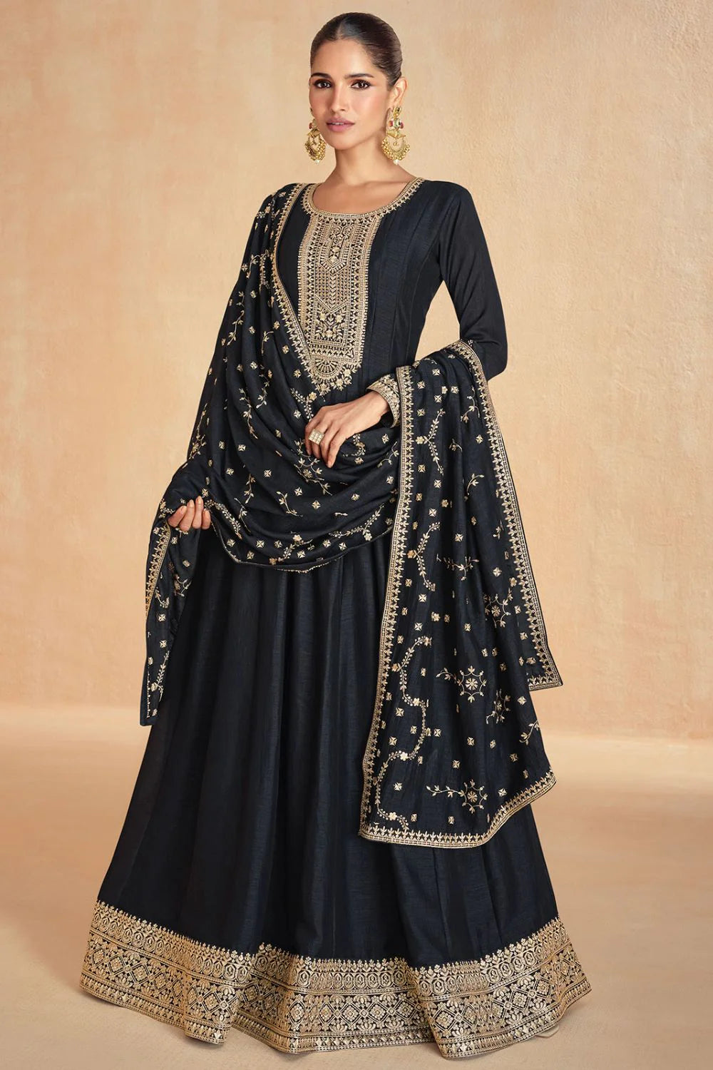 Hina Gown With Dupatta