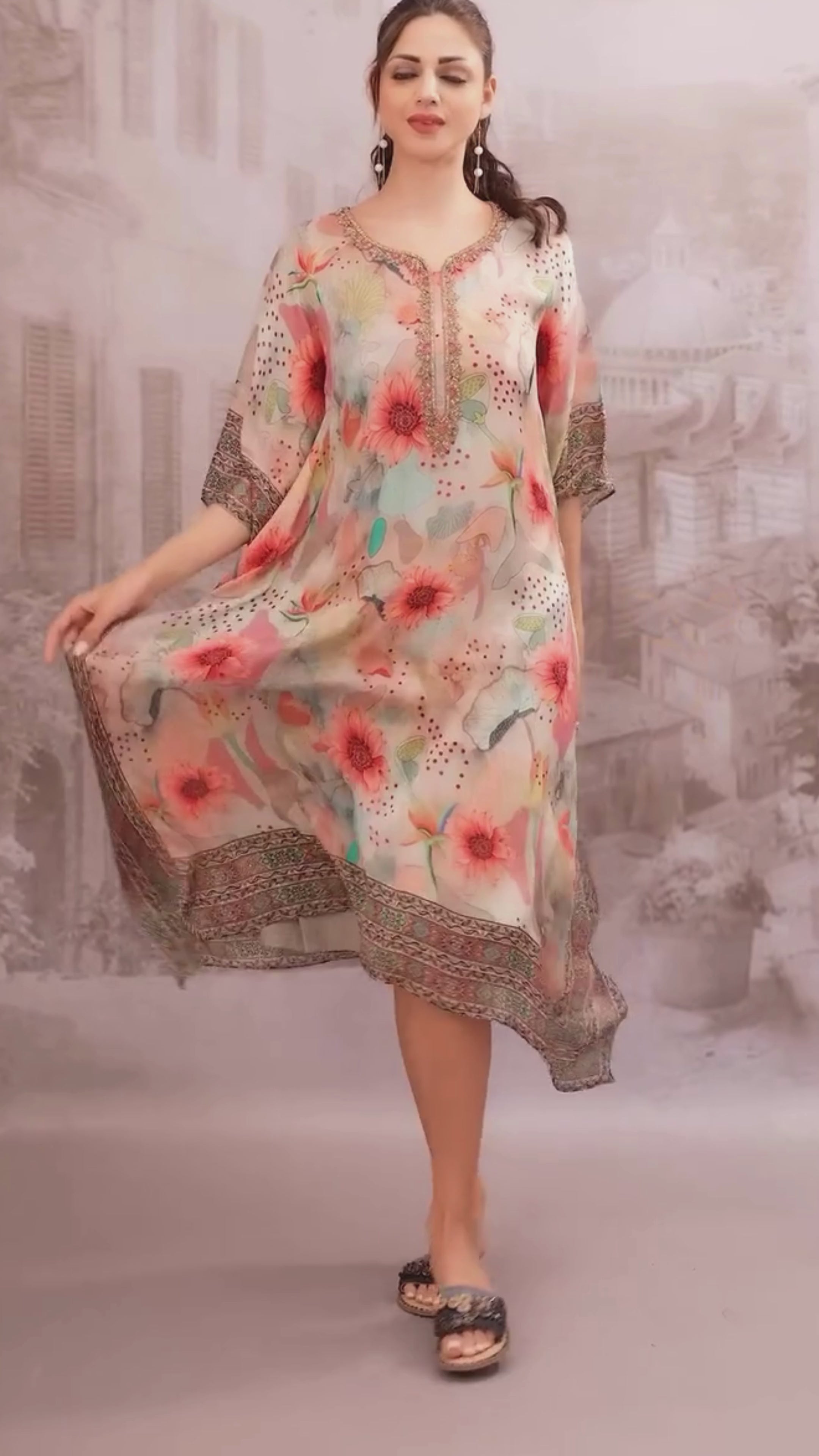 Muskaan Floral Kaftan